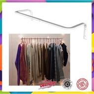 PUTIH Cloth Hanging Bar white Bathroom 60-90 cm/ white Iron Hanging Rack Hanging Clothes Room, Iron 