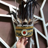 Dayak Crown+Feather Arm Bracelet