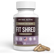 Swiss Activa+ Labs Fit Shred | 11-in-1 Weight Management Herbal Supplement for Energy, Digestive Sup