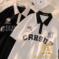 CRHSUP polo shirt with low collar HARIQUEEN