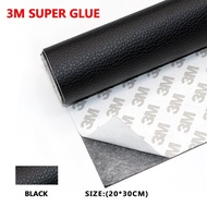 ◘☫ 【Custom Size】3M Glue Sticker Leather Repair Self-Adhesive Patch Sofa PU Fabric