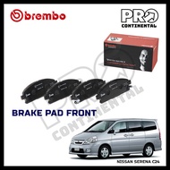 GENUINE BREMBO NISSAN SERENA C24 1999-2012 FRONT BRAKE PAD