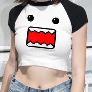 Domo Kun crop top corset shoujo girl style Grunge Aesthetic harajuku cropped 2000s 2025 teens clothe
