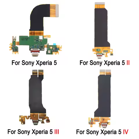 USB Charging Port Flex Cable For Sony Xperia 5 IV 2022 / Xperia 5 III 2021 / Xperia 5 II 2020 / Xper