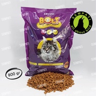 Makanan Kucing Bolt Tuna Kemasan 800 gr Catfood Pakan Kucing Tuna Bentuk Ikan Makanan Kucing Kering 