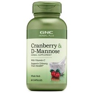 全館免運 美國代購 GNC 天然草本 蔓越莓+甘露糖 Cranberry &amp; O-Mannose 60顆