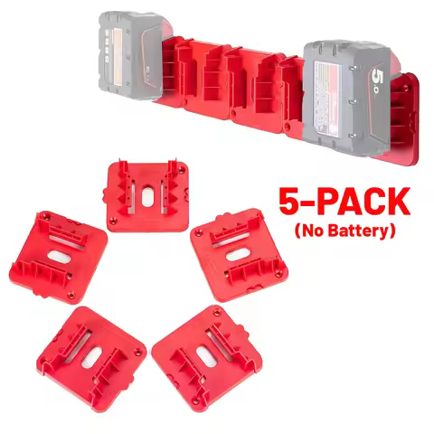 5PCS Battery Holder for Milwaukee M18 18V Battery Mounts Dock Holder Fit for M18 48-11-1815 48-11-18