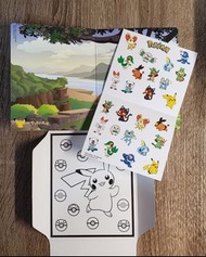 Pokemon 25週年限定 非賣品貼紙及遊戲套裝（比卡超．藍）