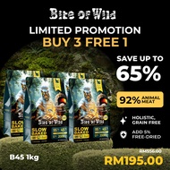 LIMITED PROMO (Buy 3 Free 1) Bite Of Wild B45 Cat Food 1KG – Tuna Slow Baked Recipe, Grain-Free, Con