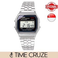 [Time Cruze] Casio A159 Stainless Steel Strap Men Watch A159W-N1DF A159W-N1 A159W-1
