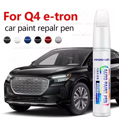 Car Paint Repair Pen For 2021-2025 AUDI Q4 E-Tron Paint Scratch Repair Accessories Silver LZ7G White