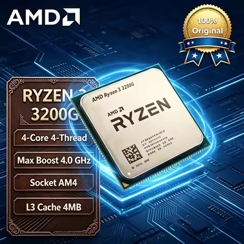 AMD Ryzen 3 3200G 4C4T 3.6GHz 65W AM4 CPU Radeon Vega 8 Graphics Desktop Processor Pro Max Original 