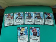 Battle Spirits 咭牌  BS seed freedom CBX01  運命と自由 普通卡, 人物卡 拉克絲 尼古絲  基拉 阿斯蘭 飛鳥真 露娜瑪利亞 1set 7張 不散