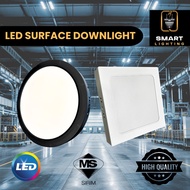[ READY STOCK 🇲🇾 ] LED Surface Downlight Ceiling Downlight Round / Square ( 6''/8''/12'' ) 18W / 24W