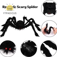 YURUYI Halloween Giant Realistic Spider, Simulation Soft Decoration Large Black Spiders,  Plush Tric