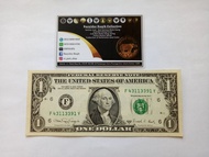 Uang Kuno 1 Dollar USD United States Of America Tahun 1988