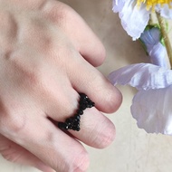 Magical ghibli (Bead ring bead ring/ black cat motif bead ring/ black cat/)