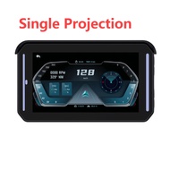 MT65 5-Inch Digital Gauge HUD For Motorcycle Wireless Apple Carplay Android Auto 1080P Touchscreen T