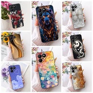 Phone Case Tecno Pova 7 5G Cover LJ7 Silicone Cute Cat Fashion Funny Painted Casing Techno Pova 7 5G