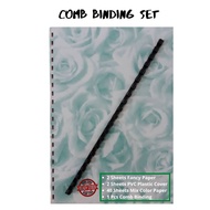 Buku Skrap/Folio/Assignment Project Paper (Comb binding, Color Paper)