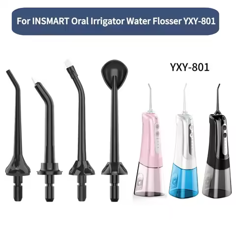 Replacement Tips For INSMART YXY-801 Water Flosser Oral Irrigator Dental Water Flosser Nozzels Heads