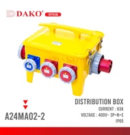 กล่องปลั๊กกระจายไฟ DAKO 63A 3P+N+E กันน้ำ IP65 A24MA02-2