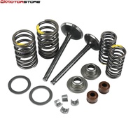 Motorcycle Intake Exhaust Valve Comp Springs Cotter Seal Assy For Lifan 125-150cc Horizontal Engine Dirt Pit Bike Motorc