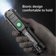 Senda Tactical Flashlight Zoomable Rechargeable Outdoor Waterproof Flashlight