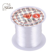 Jewelry Beading Thread 0.3mm Dia. Clear Nylon Fishing Line Spool 17 Lbs