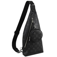 Louis Vuitton LV M30936 Duo 經典黑老花單肩斜背胸口包