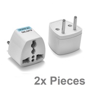 EU Korea 2 Pin Travel Plug Adapter Converter UK/HK/MY/SG to EU/IND/KOREA 2 Pieces