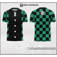 DEMON SLAYER  - GREEN / ANIME FULL SUBLIMATED SHIRT