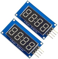 2PCS TM1637 4 Bits Digital Tube LED Display Module with Clock Display TM1637 Relay Board Compatible 