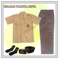 / JUNIOR HIGH SCHOOL SCOUT UNIFORM / SCOUT CLOTHING SET / BOYS SCOUT SCHOOL UNIFORM SHORT SLEEVES PD