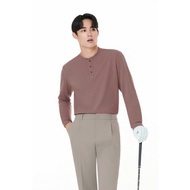 Andar Primeknit Henley Long Sleeve Shirt for Men.