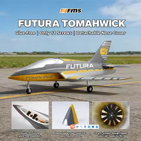 FMS EDF Jet 64mm Ducted Futura Entry-Level Patrol Aircraft Advanced Fixed-Wing Assembled Remote Cont