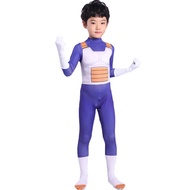 Kids Son Goku Costume Vegeta Cosplay Suit Anime Superheroes Black Hair Halloween Movie Vegeta Costum