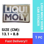 [STICKER KINGDOM] LIQUI MOLY STICKER/ CAR STICKER/ STICKER KERETA/ MOTORCYCLE STICKER/ SILVER STICKE