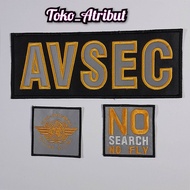 Bordir logo Avsec bordir komputer