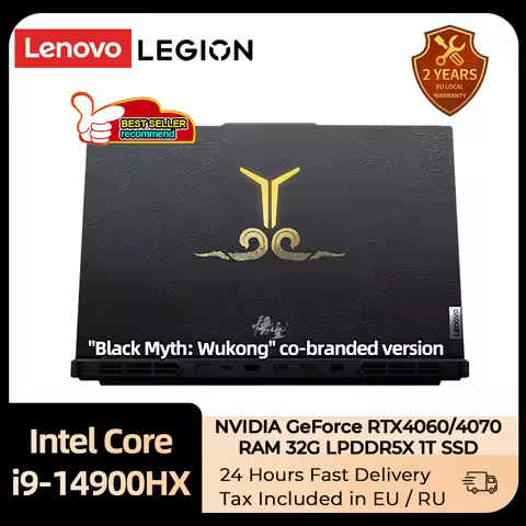 Lenovo Legion Y9000P E-sports Gaming Laptop "Black Myth: Wukong" Co-Branded i9-14900HX RAM 32G 1T SS