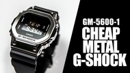 (สินค้ามาใหม่ล่าสุด) G-SHOCK รุ่น GM-S5600-1 นาฬิกาข้อมือสำหรับผู้หญิงต้นกำเนิด