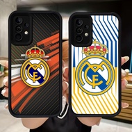 Q84 Real M-Madrid soft Casing for Samsung A34 A55 A54 A36 A15 A35 S25 Ultra A16 A24 A05S A25 A56 A04