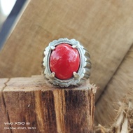 Cincin marjan ring alpaka..100%Asli marjan