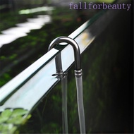 FALLFORBEAUTY Air Tube Connector Durable U-Shape For Fish Tank Effective Stainless Steel Oxygen Pump