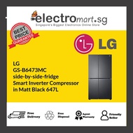 LG  GS-B6473MC side-by-side-fridge  Smart Inverter Compressor  in Matt Black 647L
