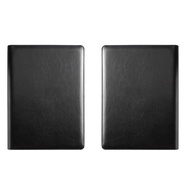 PU Resume Portfolio Folder with A4 Size Clipboard Black Leather Padfolio for Men Women Business Port