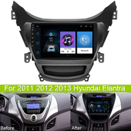 1+16GB 9 Inch Android 9.1 Stereo Radio GPS BT FM WIFI for Hyundai Elantra 2011-2013