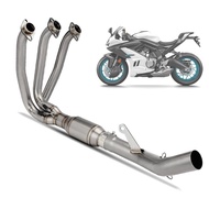 Big sale Motorcycle Exhaust Muffler Modify 675SRR Exhaust Escape Front Link Pipe 51MM Fit for CFMOTO
