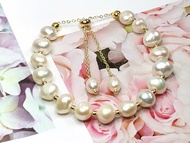 Gelang Tangan Mutiara Barok Natural Baroque Pearl Bracelet Real Pearl 天然巴洛克珍珠手链 真品珍珠