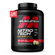 Muscletech Whey Protein Powder (French Vanilla Cream, 5LB) - Nitro-Tech Whey Protein Isolate Smoothi